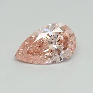 0.36ct PEAR Fancy Intense Pink SI2 Coloured Lab diamond