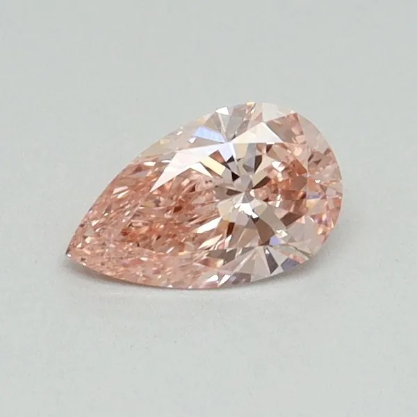 0.36ct PEAR Fancy Intense Pink SI2 Coloured Lab diamond