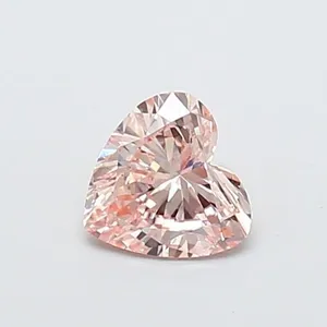 0.55ct HEART Fancy Pink VS1 Coloured Lab diamond