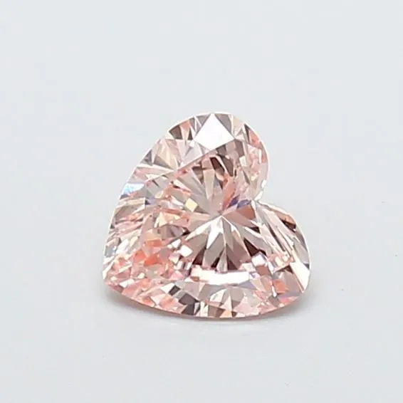 0.55ct HEART Fancy Pink VS1 Coloured Lab diamond