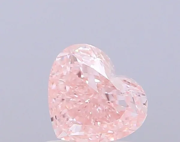 1.03ct HEART Fancy Intense Pink VVS2 Coloured Lab diamond