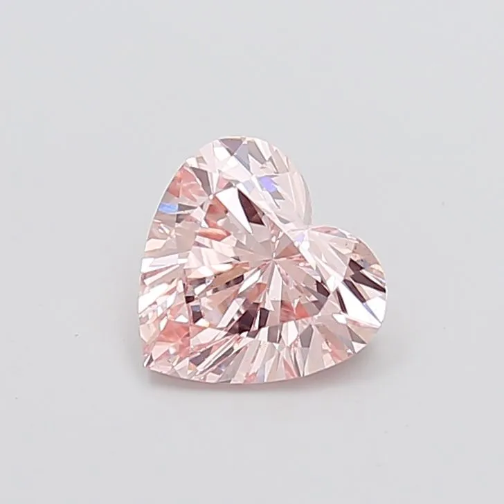 1.53ct HEART Fancy Pink VS1 Coloured Lab diamond