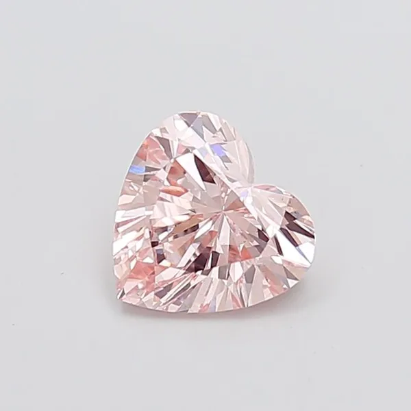 1.53ct HEART Fancy Pink VS1 Coloured Lab diamond