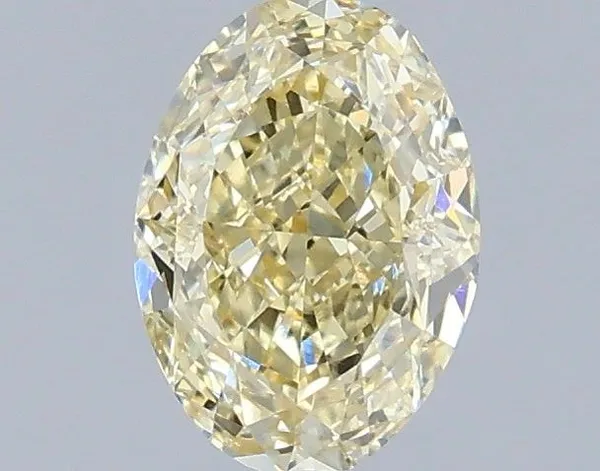 1.01ct OVAL Fancy Yellow VS1 Coloured Lab diamond