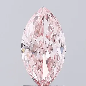 1.59ct MARQUISE Fancy Intense Pink VS1 Coloured Lab diamond