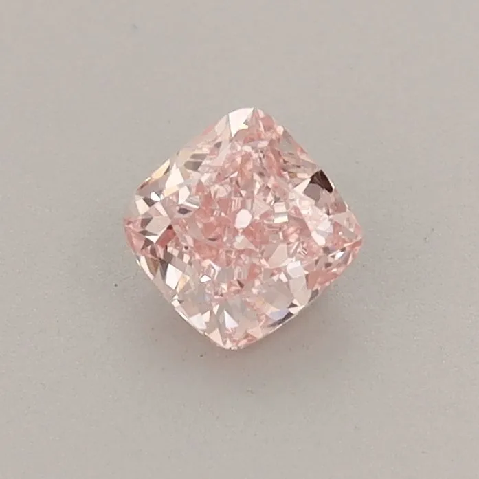 0.42ct CUSHION Fancy Vivid Pink VS1 Coloured Lab diamond