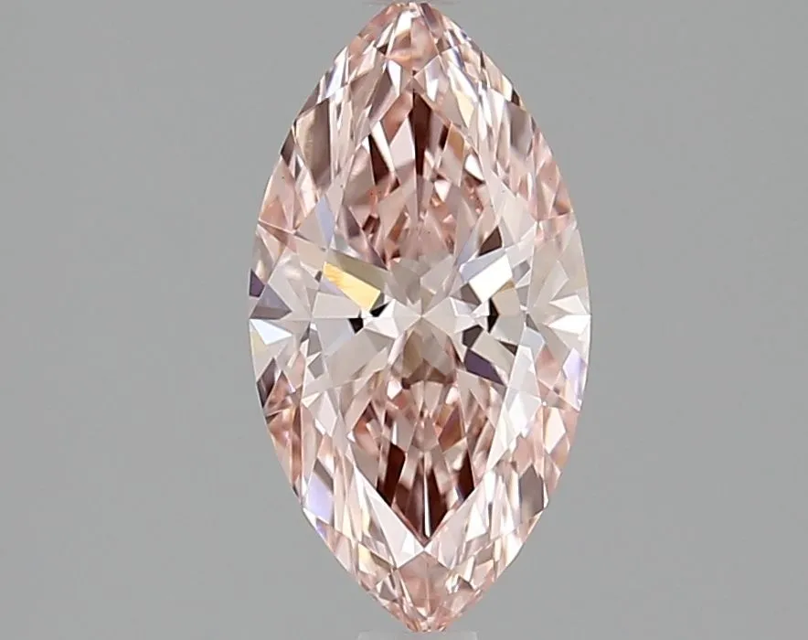 1.23ct MARQUISE Fancy Vivid Pink VS1 Coloured Lab diamond