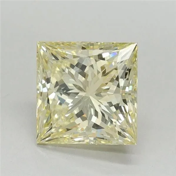 1.57ct PRINCESS Fancy Yellow VS1 Coloured Lab diamond