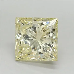 1.57ct PRINCESS Fancy Yellow VS1 Coloured Lab diamond