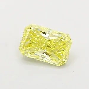 0.86ct RADIANT Fancy Intense Yellow VS1 Coloured Lab diamond