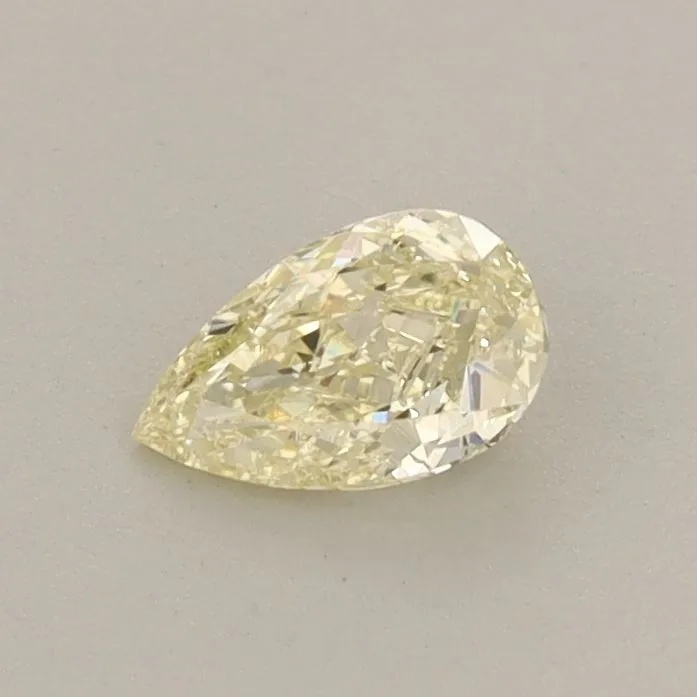 0.35ct PEAR Fancy Light Yellow VVS2 Coloured Lab diamond