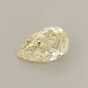 0.35ct PEAR Fancy Light Yellow VVS2 Coloured Lab diamond