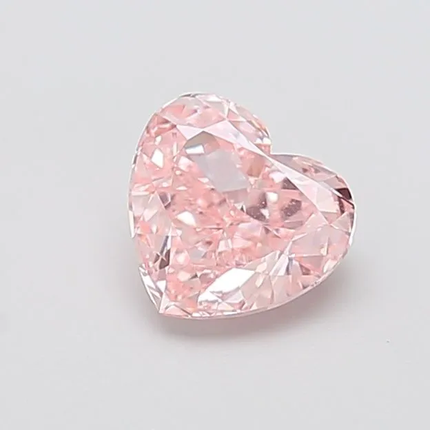 1.40ct HEART Fancy Intense Pink VS1 Coloured Lab diamond