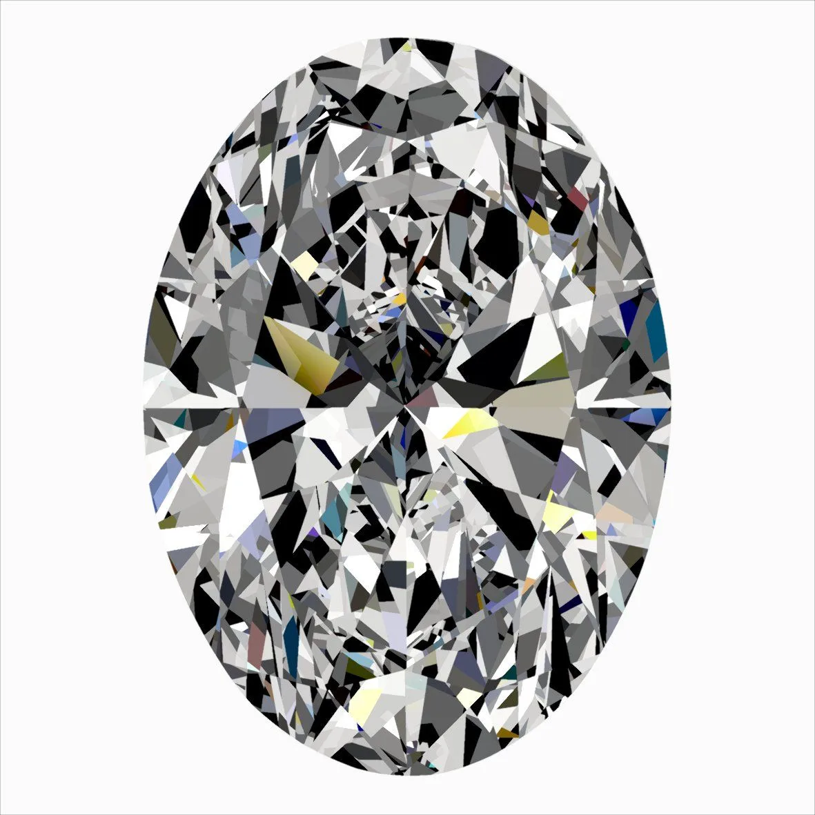 0.42ct OVAL F VVS1 Natural diamond