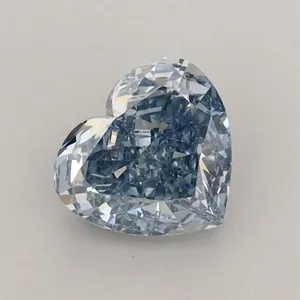 0.94ct HEART Fancy Intense Blue VS1 Coloured Lab diamond