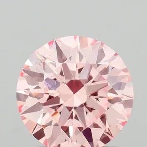 1ct ROUND Fancy Intense Pink VS2 Coloured Lab diamond