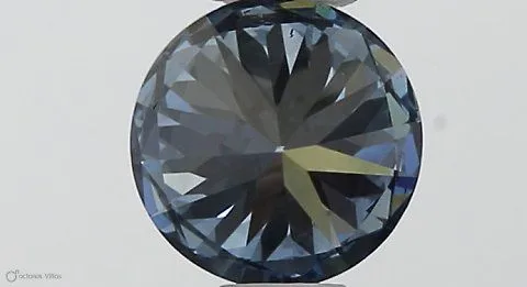 0.37ct ROUND Fancy Intense Blue SI1 Coloured Lab diamond