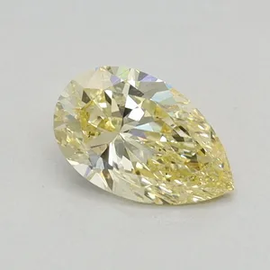 0.44ct PEAR Fancy Intense Yellow VS2 Coloured Lab diamond