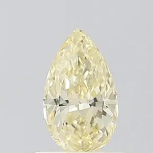 0.53ct PEAR Fancy Yellow VS1 Coloured Lab diamond