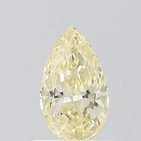 0.53ct PEAR Fancy Yellow VS1 Coloured Lab diamond