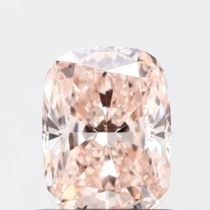 1.08ct CUSHION Fancy Pink VVS2 Coloured Lab diamond