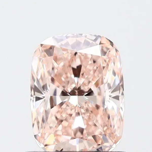 1.08ct CUSHION Fancy Pink VVS2 Coloured Lab diamond