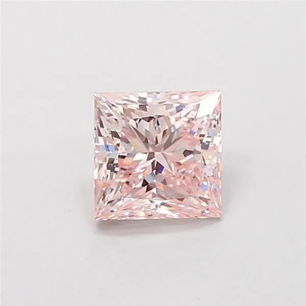 1ct PRINCESS Fancy Pink VS1 Coloured Lab diamond