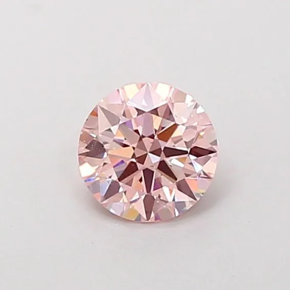 0.81ct ROUND Fancy Pink SI1 Coloured Lab diamond