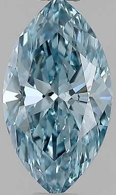 1.01ct MARQUISE Fancy Intense Blue VS1 Coloured Lab diamond