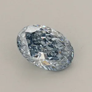 0.52ct OVAL Fancy Vivid Blue VVS2 Coloured Lab diamond