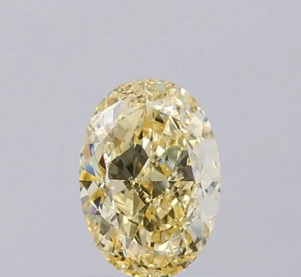 1.05ct OVAL Fancy Intense Yellow VS2 Coloured Lab diamond