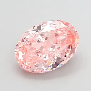 1.17ct OVAL Fancy Intense Pink VVS2 Coloured Lab diamond