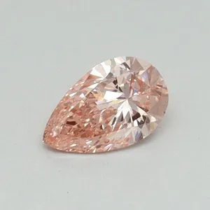 0.33ct PEAR Fancy Intense Pink VS1 Coloured Lab diamond