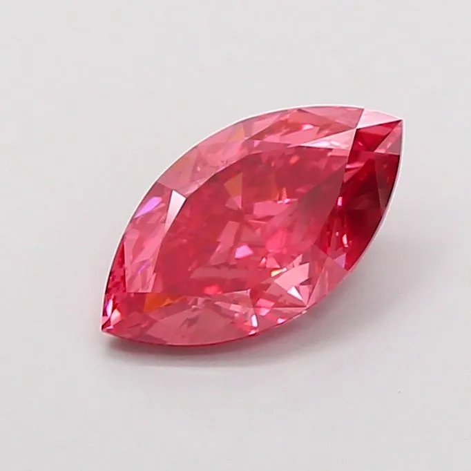 1.58ct MARQUISE Fancy Vivid Pink VS1 Coloured Lab diamond