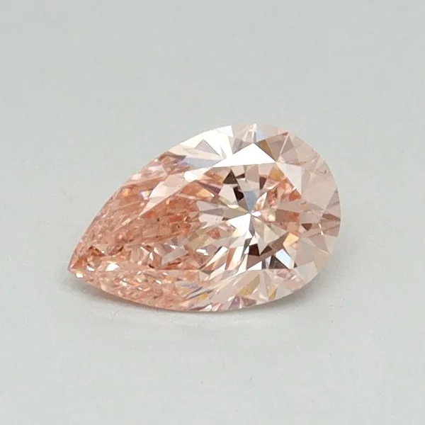 0.35ct PEAR Fancy Intense Pink SI1 Coloured Lab diamond