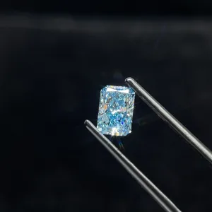 1.16ct RADIANT Fancy Vivid Blue VS1 Coloured Lab diamond