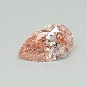 0.32ct PEAR Fancy Vivid Pink VS1 Coloured Lab diamond