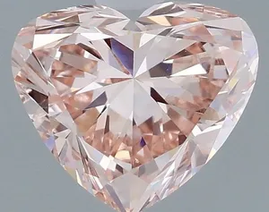 1ct HEART Fancy Intense Pink VS1 Coloured Lab diamond