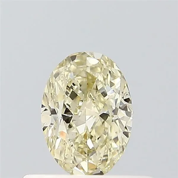0.52ct OVAL Fancy Light Yellow VS1 Coloured Lab diamond