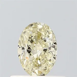 0.52ct OVAL Fancy Light Yellow VS1 Coloured Lab diamond