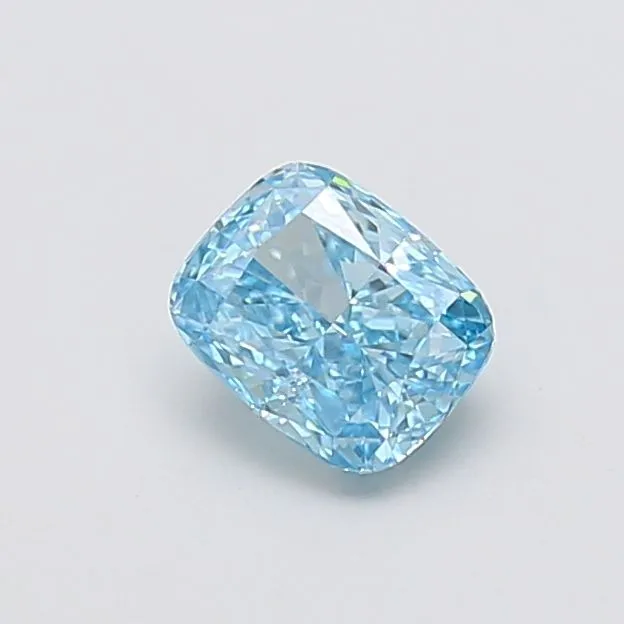 1.03ct CUSHION Fancy Vivid Blue VS1 Coloured Lab diamond