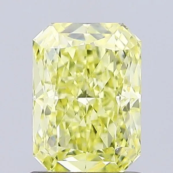 1.17ct RADIANT Fancy Intense Yellow VS1 Coloured Lab diamond