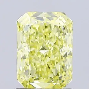 1.17ct RADIANT Fancy Intense Yellow VS1 Coloured Lab diamond