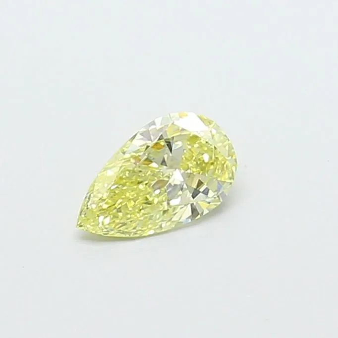 0.40ct PEAR Fancy Intense Yellow VS1 Coloured Lab diamond