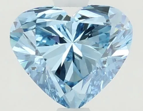 1.05ct HEART Fancy Vivid Blue SI1 Coloured Lab diamond