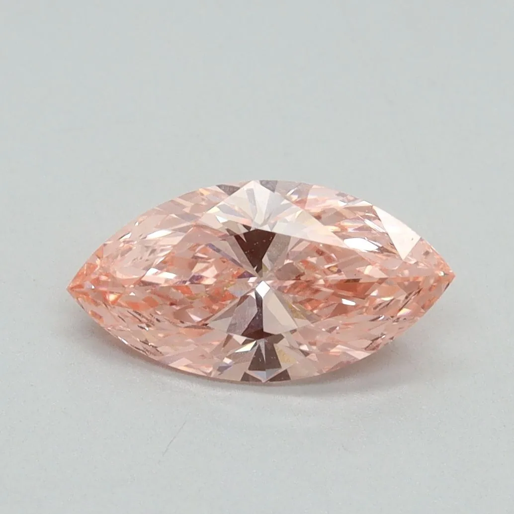 1.07ct MARQUISE Fancy Vivid Pink VS1 Coloured Lab diamond