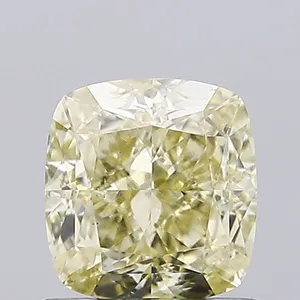1.03ct CUSHION Fancy Yellow VS2 Coloured Lab diamond