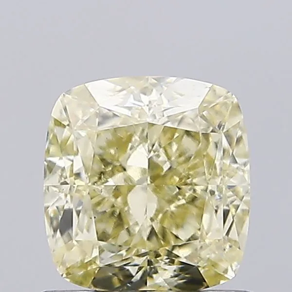 1.03ct CUSHION Fancy Yellow VS2 Coloured Lab diamond