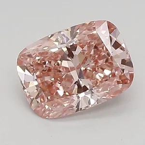 0.96ct CUSHION Fancy Vivid Pink VS1 Coloured Lab diamond