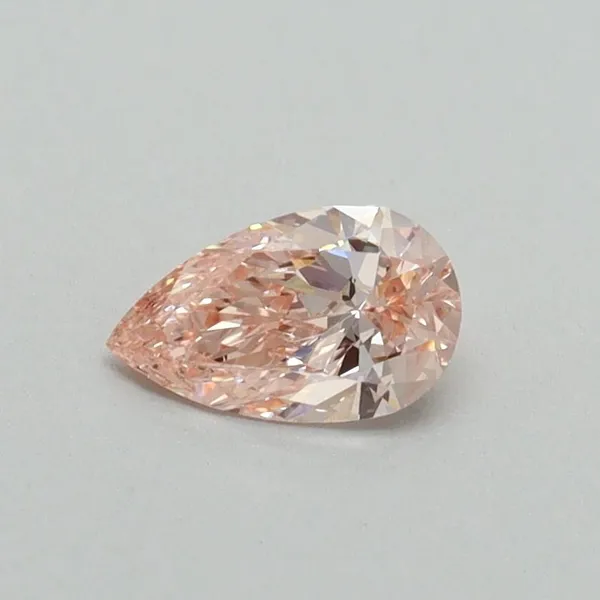 0.41ct PEAR Fancy Vivid Pink VVS2 Coloured Lab diamond